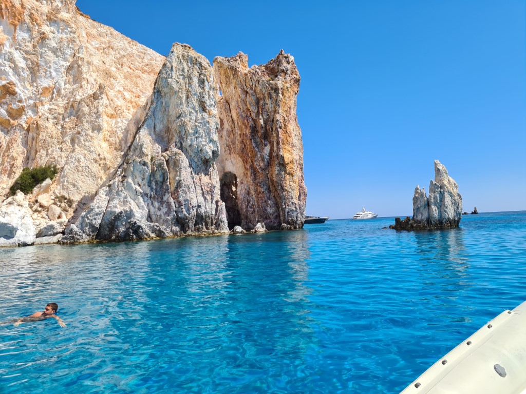 Boat charters with a captain in Greek islands (Aegean-Cyclades)
