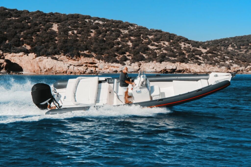 Private Rib pleasure boat charter near me in Sifnos Greece