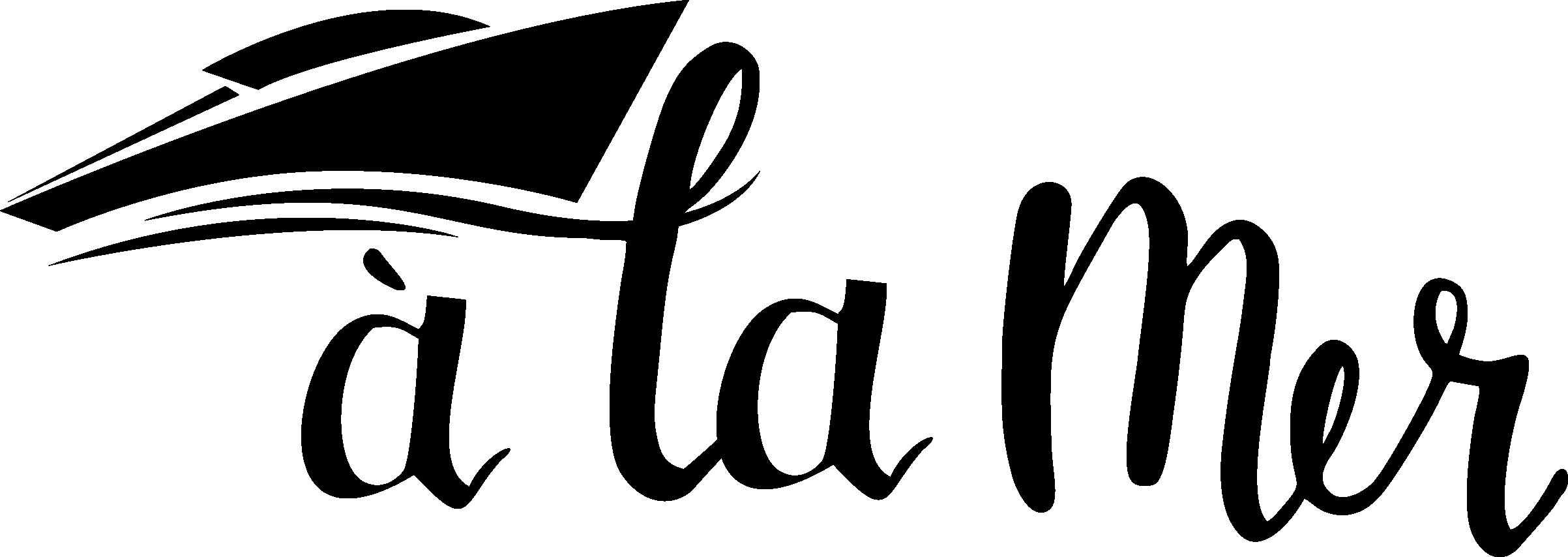 A La Mer - Sifnos Boat Rentals Logo Black